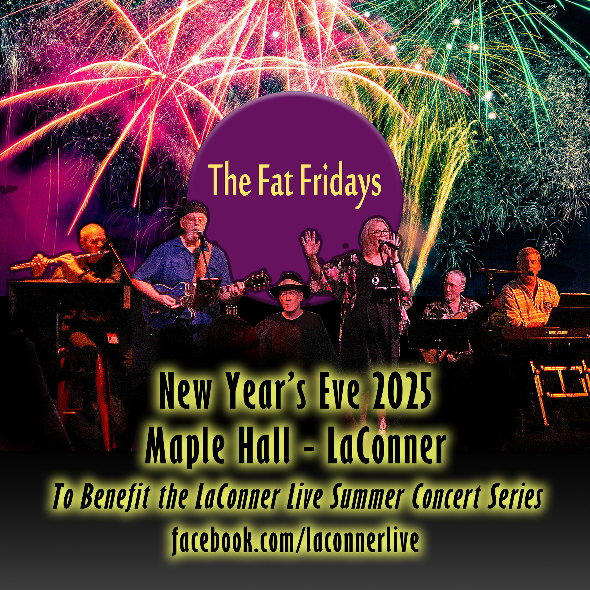The Fat Fridays band New Year's at Maple Hall